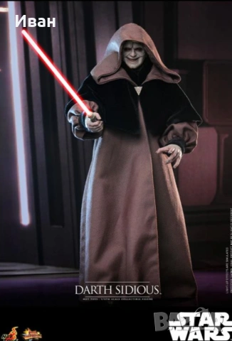 HOT TOYS Star Wars: Revenge of the Sith MMS745 Darth Sidious 1/6th Scale Collectible Figure , снимка 5 - Колекции - 53999548