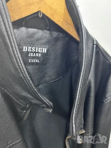 Кожено яке 4XL DESIGH JEANS LEATHER JACKET COTTON, снимка 2 - Якета - 48746475