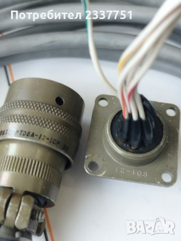 конектор позлатен PT06A-12-10P SR к-т, снимка 5 - Друга електроника - 39571347