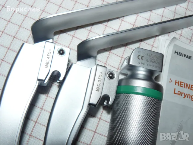 Ларингоскоп Heine FlexTip+ зарядно, снимка 5 - Медицинска апаратура - 48511902