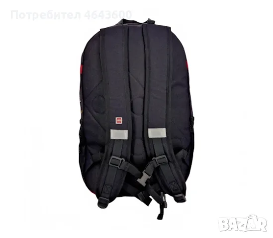 Лего детска раница Extended Backpack Black, снимка 3 - Раници - 55991252