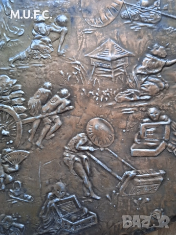 Япония бронзова скулптура 19век.Уникална, снимка 12 - Антикварни и старинни предмети - 52855526