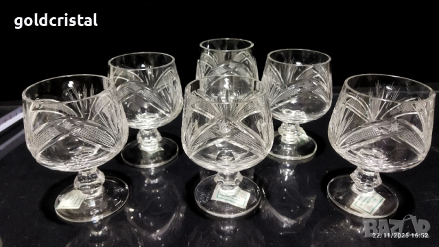 кристални чаши , снимка 6 - Антикварни и старинни предмети - 52541836