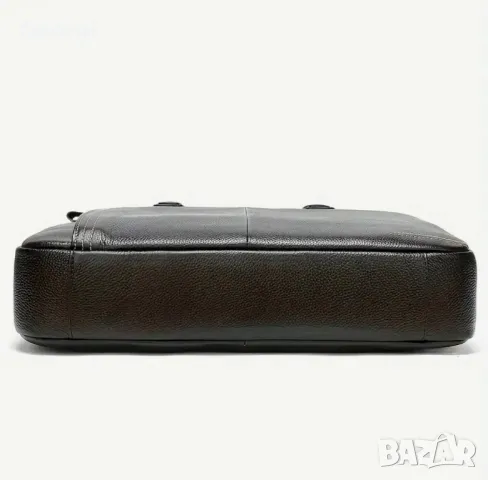 Луксозна, Елегантна и Стилна - Черна кожена чанта / Портфейли за лаптоп 15”!!, снимка 8 - Чанти - 49314995