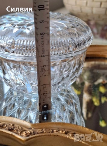 Малка кристална купа с капак , снимка 10 - Декорация за дома - 52921464