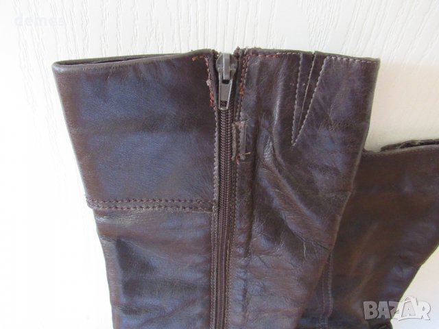  Дамски ботуши от естествена кожа, номер 38, снимка 3 - Дамски ботуши - 31238208