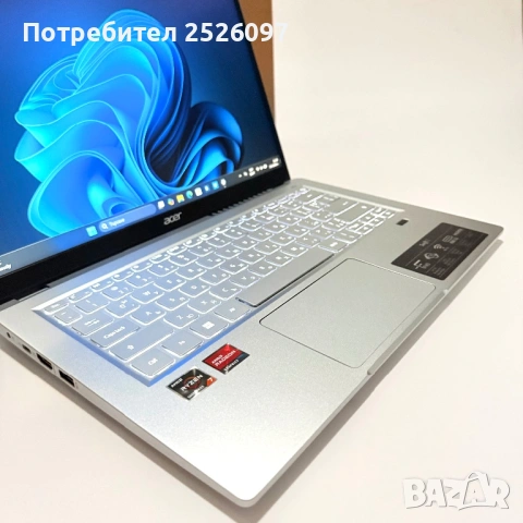 НО Acer Swift 3/14” IPS/Ryzen 7 5700U/16GB/512GB/Гаранция, снимка 5 - Лаптопи за игри - 53921474
