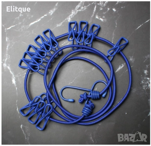 Преносимо въже за простор с щипки за пътуване и къмпингуване, снимка 13 - Други стоки за дома - 52895045