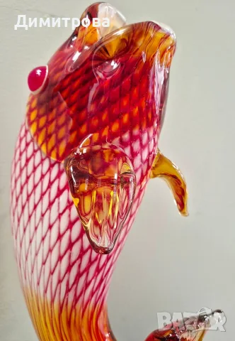 Голяма масивна фигура Murano Style glass , снимка 9 - Декорация за дома - 56327376