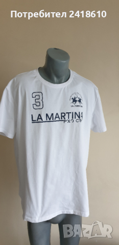 La Martina Cotton  Mens Size 2XL/3XL НОВО! ОРИГИНАЛ! Мъжка Тениска!, снимка 3 - Тениски - 44783479