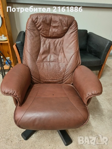 Relax кресло от естествена кожа 