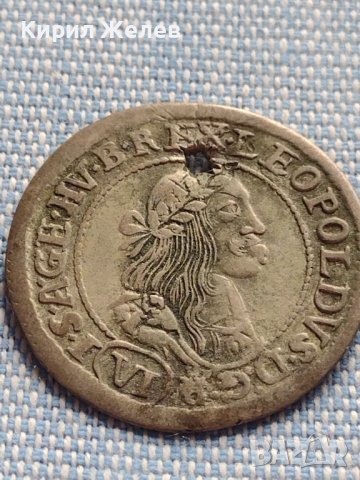 Сребърна монета 6 кройцера 1671г. Леополд първи Кремниц Унгария 13665, снимка 6 - Нумизматика и бонистика - 42899810