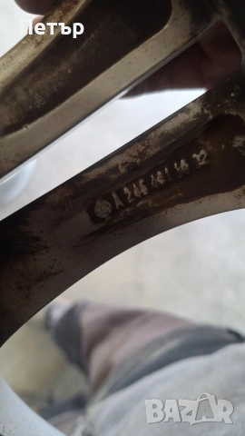 ОРИГИНАЛНИ АЛУМИНИЕВИ ДЖАНТИ МЕРЦЕДЕС В КЛАСА -5x112х66.6-17цола, снимка 7 - Гуми и джанти - 53176478