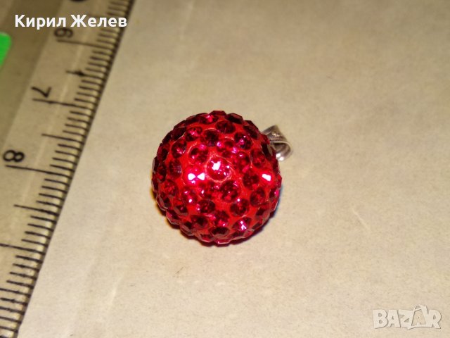 БЛЕСТЯЩО КРИСТАЛНО АРТ МЕДАЛЬОНЧЕ СРЕБРО 925 ПЕНДАНТ ТОПЧЕ за КОЛИЕ 28752, снимка 10 - Колиета, медальони, синджири - 39267353