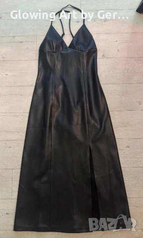 Кожена рокля Stradivarius, снимка 3 - Рокли - 54048143
