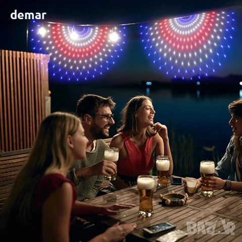 Leisure world, пакет от 3 броя по 150 LED светлини, супер ярки светлинни гирлянди, снимка 6 - Лед осветление - 50798084