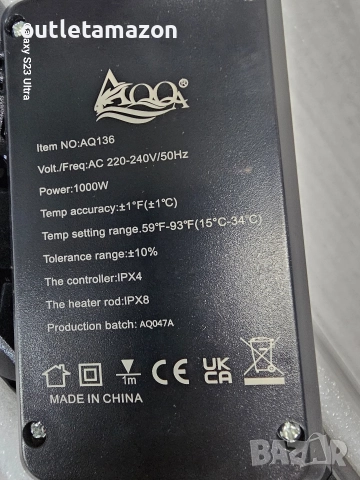 AQQA Нагревател за аквариум 800W Нагревател за голям аквариум, снимка 5 - Оборудване за аквариуми - 52732842