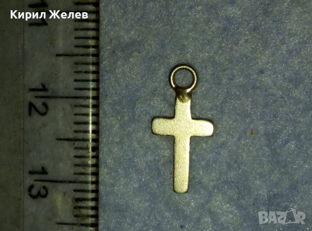 Старо МИНИАТЮРНО НАГРЪДНО СРЕБЪРНО КЛАСИЧЕСКО КРЪСТЧЕ 40139, снимка 4 - Антикварни и старинни предмети - 42466349