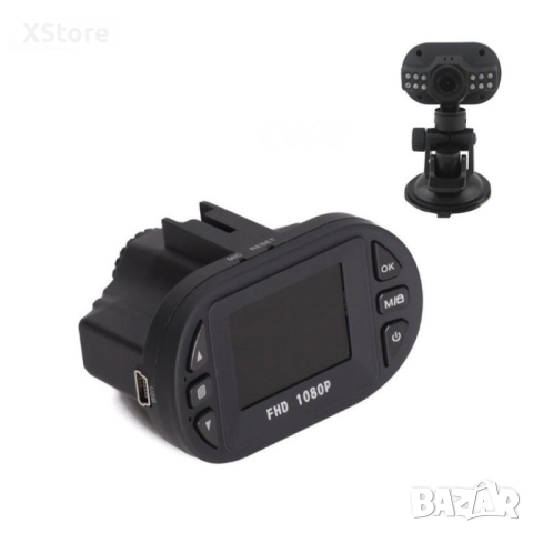 Видеорегистратор за автомобил Full HD C600 DVR – AC83, снимка 5 - Аксесоари и консумативи - 52458570