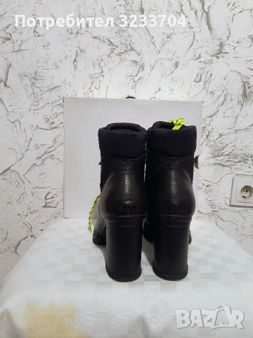 Продавам НОВИ ALDO Боти от Естествена Кожа с Неонови Връзки, снимка 3 - Дамски боти - 53233056
