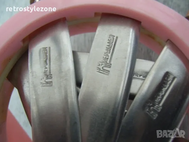 № 7914 комплект 6 броя стари прибори / ножчета   - с поставка   , снимка 3 - Други ценни предмети - 49341380