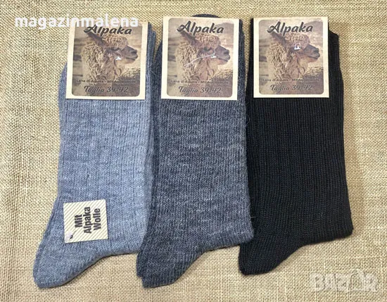 9цвята унисекс италиански топли 100% вълнени чорапи до прасците нормални зимни чорапи от вълна , снимка 4 - Мъжки чорапи - 9578763