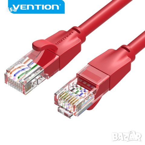 Vention Кабел LAN UTP Cat.6 Patch Cable - 1M Red - IBERF, снимка 1