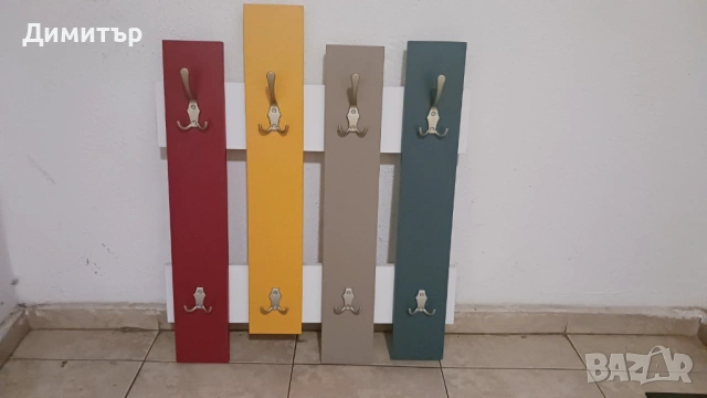 Закачалка за стена WAVE 79x64 cм многоцветна, снимка 7 - Закачалки - 54223467