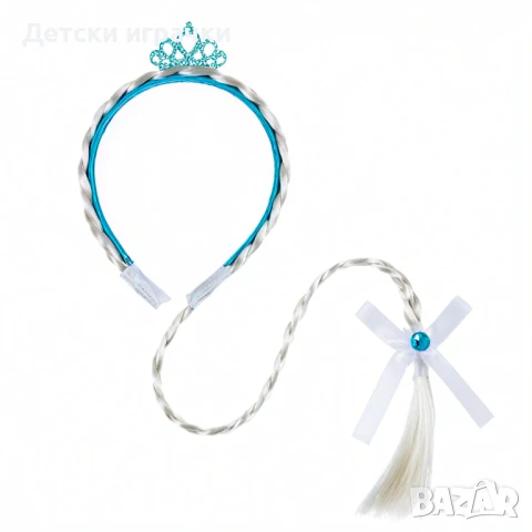Комплект аксесоари за коса Елза, с диадема, с жезъл , снимка 3 - Други - 50843731