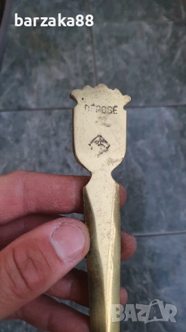 Бронзов Месингов Нож за писма, снимка 5 - Колекции - 54358922