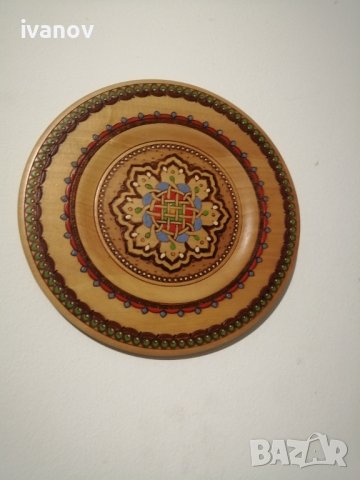 Старинни дървени чинийки за декорация , снимка 2 - Сувенири от дърво - 39501600
