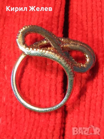 КРАСИВ СРЕБЪРЕН СКЪПОЦЕНЕН АРТ ПРЪСТЕН РОДИРАНО СРЕБРО 925 с ФАСЕТИРАНИ ЦИРКОНИ 32580, снимка 2 - Пръстени - 38381445