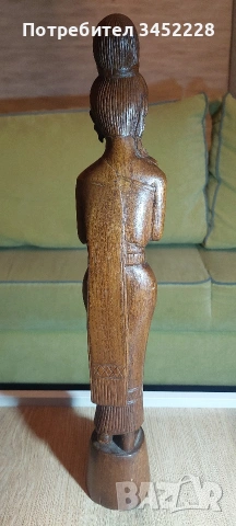 Дърворезба за ценители височина 48см , снимка 5 - Декорация за дома - 54044959