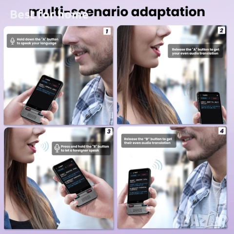 Интелигентен езиков преводач, превод на глас и снимки, поддържа 138 езика, снимка 2 - Други - 51563350