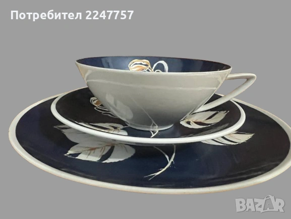 Ръчно рисуван троен сет, снимка 6 - Антикварни и старинни предмети - 53039647