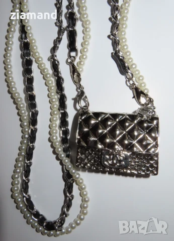 Малка чантичка аксесоар сребриста