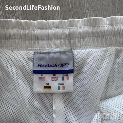 Дамски спортен панталон Reebok, бял, размер S, снимка 2 - Панталони - 53109562