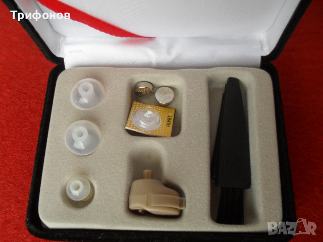 ОРИГИНАЛ мини „Weinberger“ немскки слухов апарат с регулирне на звука+ 3 размера тапи+ сертификат, снимка 3 - Слухови апарати - 44805906