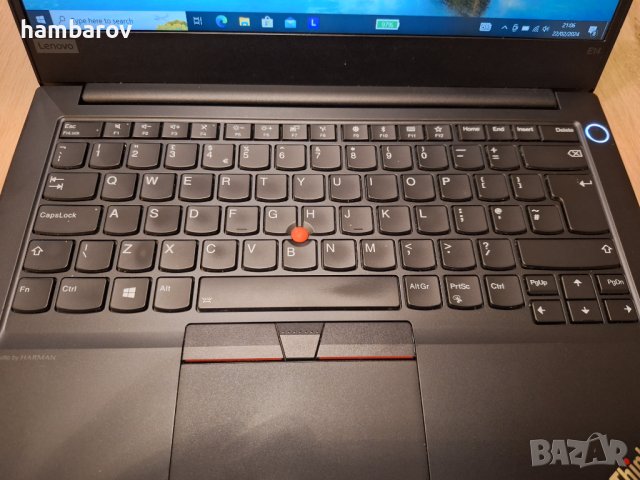 Перфектен лаптоп Lenovo Thinkpad E14 с 4-ядрен Core i5-10210U 14'' FullHD 256GB SSD 8GB Windows 10, снимка 2 - Лаптопи за работа - 44428335