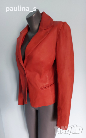 Дизайнерско сако от естествена кожа - напа "Vera Pelle"® , снимка 4 - Сака - 36418899