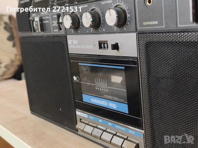 Радиокасетофон Telefunken RC760, снимка 3 - Радиокасетофони, транзистори - 54244898