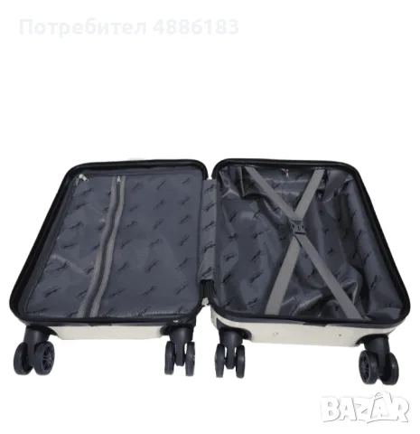 Нов куфар, поликарбон, голям р-р 75/47/28-33, снимка 5 - Куфари - 55822591