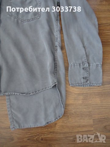 Abercrombie & Fitch Дамска асиметрична риза с дълги ръкави Размер: М, снимка 4 - Ризи - 42843405