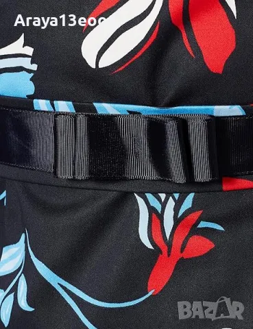 Betty Barclay Дамска памучна рокля, тъмно синя с щампа цветя 44 р-р, снимка 4 - Рокли - 50080374