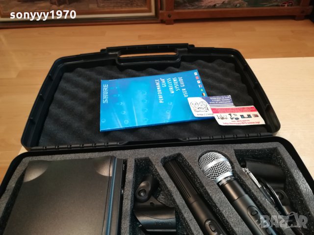 SHURE БЕЗЖИЧНИ МИКРОФОНИ С КУФАР 2501222019, снимка 7 - Микрофони - 35560898