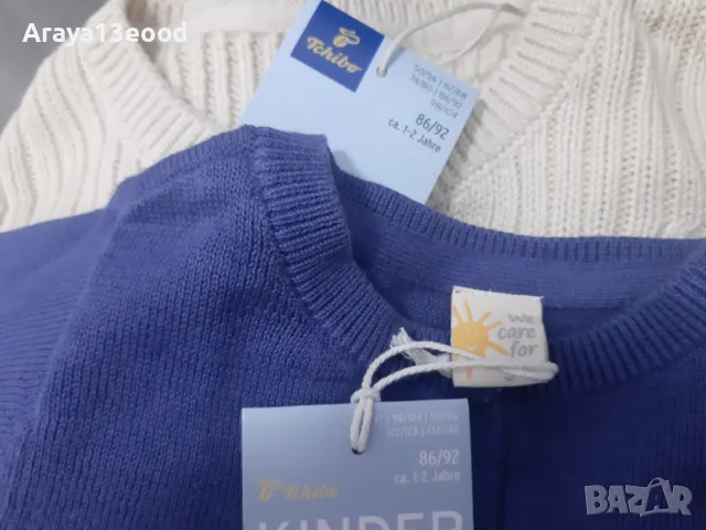 TCHIBO 2 бр. Бебешки памучни жилетки 1-2 год, снимка 6 - Други - 49887537