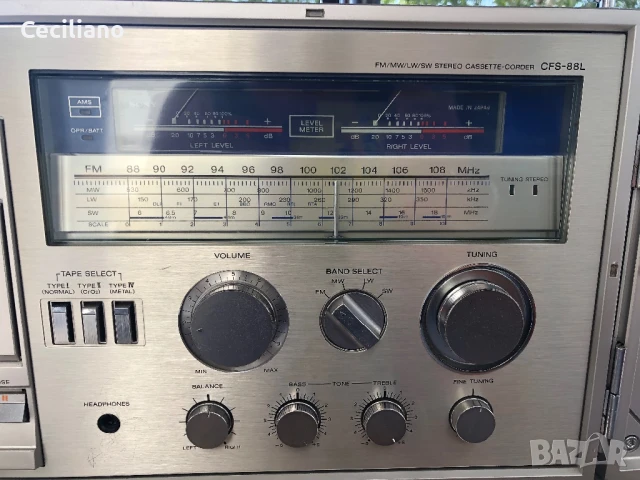 💥Sony CFS 88 L(1981г.)-Колекционерски радиокасетофон!, снимка 5 - Радиокасетофони, транзистори - 51018298