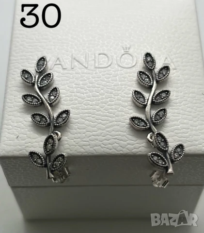 НОВИ! Оригинални Сребърни Обеци на Pandora/Пандора на Винт и с Английско Закопчаване S925/ALE!, снимка 9 - Обеци - 50578760