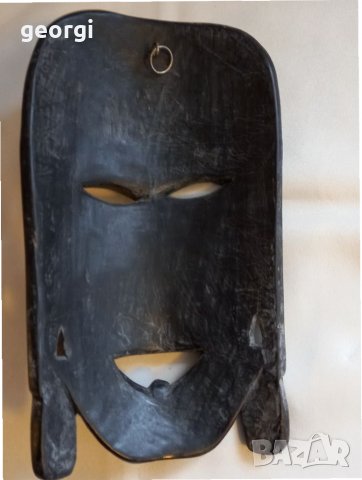 Африканска маска от абанос, снимка 4 - Други ценни предмети - 35095011