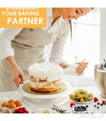2875 Въртяща се Поставка за Торта с диаметър 28 см., снимка 9 - Аксесоари за кухня - 34267534